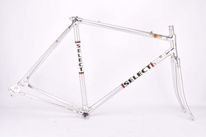 Silver anodized Gartner Select (Alan Super Mod. Record Strada) vintage aluminum frame set in 53.8 cm (c-t) 52 cm (c-c) from 1984