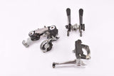 Simplex Prestige #S001 T/P (rear derailleur), #SX3952 (shifter) and #SA02 (front derailleur) friction gear shifting set group from the 1970s - 1980s