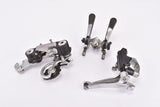 Simplex Prestige #S001 T/P (rear derailleur), #SX3952 (shifter) and #SA02 (front derailleur) friction gear shifting set group from the 1970s - 1980s
