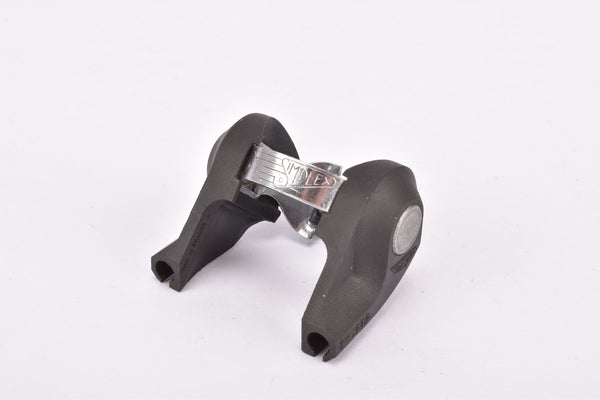 Simplex (Wing Logo) Twin tunnel #3594 L clamp-on downtube double gear cable guide / casing stop clip from the early 1970s