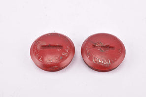 SR Sakae Ringyo Chainwheel red plastic crank dust cap