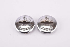SR Sakae Ringyo chromed metal crank Dust Cap 1970s - 1980s