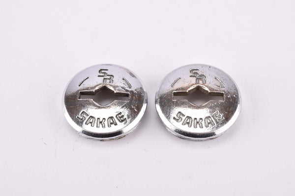 SR Sakae Ringyo chromed metal crank Dust Cap 1970s - 1980s