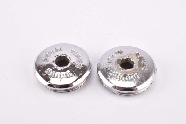 SR Sakae Ringyo chromed metal crank Dust Cap