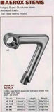 NOS Sakae/Ringyo (SR) #AE Aerox Stem in size 105mm with 25.4mm bar clamp size from the 1980s