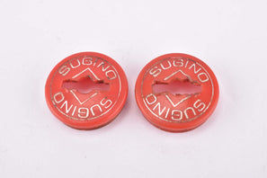 Sugino red plastic crank Dust Cap from the 1960s - 1970s