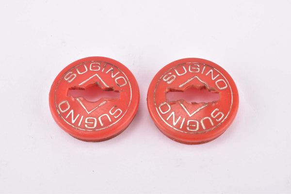 Sugino red plastic crank Dust Cap from the 1960s - 1970s