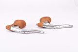 Universal Mod. 125 drilled non aero Brake Lever Set with brown hood from the 1970s