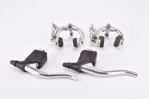 Universal Super mod. 68 Corsa single pivot brake calipers and mod. 61 Brake levers with black hoods from the 1960s - 1970s