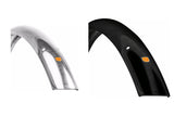 VeloOrange 700c Smooth Fenders, 45mm, Silver, Black