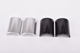 VeloOrange Alloy Handlebar Shims for 31.8 to 25.4mm (Two Piece), silver, black