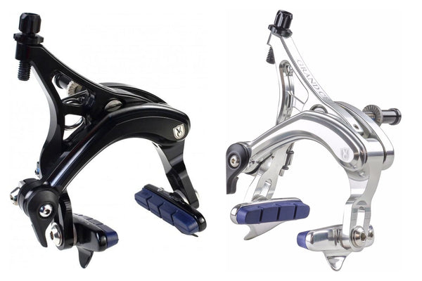 VeloOrange Grand Cru Long Reach Caliper Brakeset, Black, Silver Polished