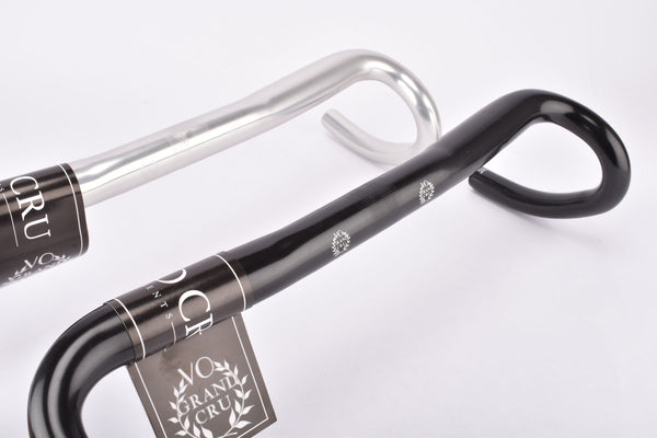 VeloOrange Grand Cru Nouveau Randonneur Handlebar in 42,44,46 cm (c-c) and 31.8 mm clampsize, silver and black