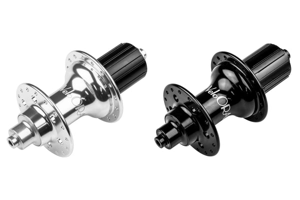 VeloOrange Rear Cassette Hub 32 and 36 holes - Silver and Black