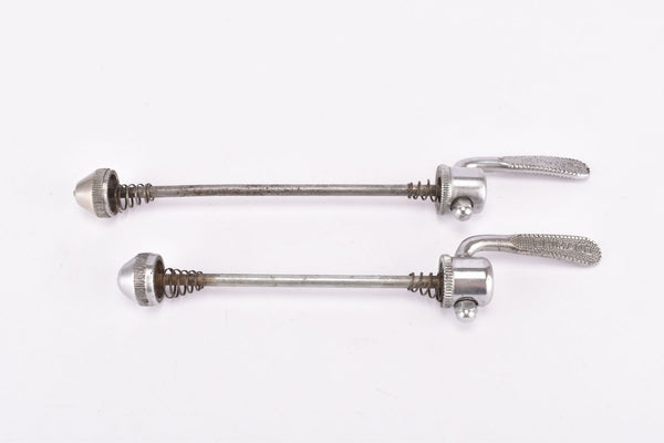 Very rare, very early Shimano #H710 / #H810 quick release set, front and rear Skewer for 100 / 124 mm from the 1960s - 1970s