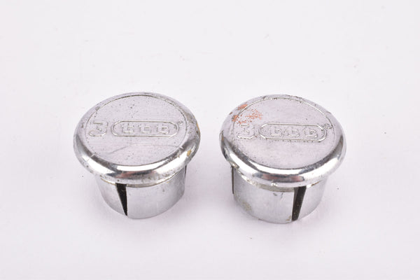 Very Rare Vintage 3ttt silver Chrome handlebar Barend end plugs
