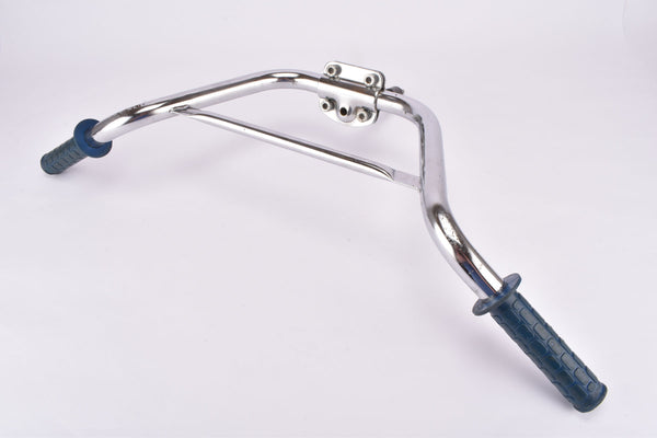 Vintage chromed Steel BMX Racing Cockpit, Handlebar 600 mm and Stem 20 mm