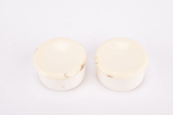 White Benotto Cello Panto handlebar Barend end plugs