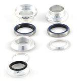VeloOrange 1" Sealed Bearing Threaded Headset, Silver, Mirror, Black