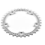VeloOrange Grand Cru Drillium Inner Chainring, 34 teeth, 110 BCD, Silver