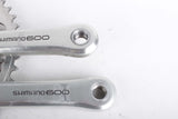 Shimano 600EX #FC-6207 crankset with chainrings 42/52 teeth and 170mm length from 1986