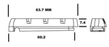 Kool Stop #R-21 Shimano Deore LX replacement brake pad set (2 pcs)