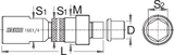 Unior standard and Shimano Octalink Crank Puller #1661/4 C45
