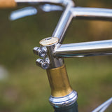 VeloOrange Granola-Moose Handlebar in 66 cm (c-c) silver and black