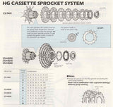 NOS Shimano Dura-Ace #CS-7401-8T Hyperglide (HG) Cassette Sprocket with 14 teeth from the 1990s