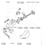 NOS Campagnolo Ergopower left Hand thumb button #EC-RE005 or #EC-RE105 / #EC-RE205