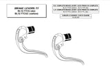 NOS/NIB Campagnolo TT Carbon #BL12-CRCGC/BL12-TTCGC Bar End Brake Lever Set from the 2010s