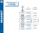 NOS Campagnolo Record #HS01-REHI Hiddenset 1" semi integrated Ahead Headset Parts from the 2000s