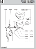 NEW Campagnolo C-Record / Record / Chorus / Athena / Veloce / Avanti / Stratos black aero brake lever rubber Hood #BL-RE001 (#BL-RE500) from the 1990s / 2000s