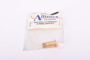 NOS Allintex Aluminium Shimano Compatible (25mm) golden anodized light weight tuning rear derailleur upper b-pivot hanger bolt