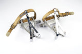 Campagnolo Chorus #705/000 Pedals with toe clips and straps from the 1980s - 90s