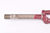 28" Dark Red Steel Fork with Eyelets for Fender