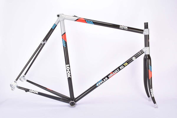 Look Kevlar Hinault KG 76 Carbon Kevlar hi-tech vintage road bike frame set in 60.5 cm (c-t) / 59 cm (c-c) from 1989 / 1990