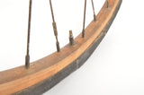 28" Front Wheel with Wooden tubular Rim and Union Hub from 1970s