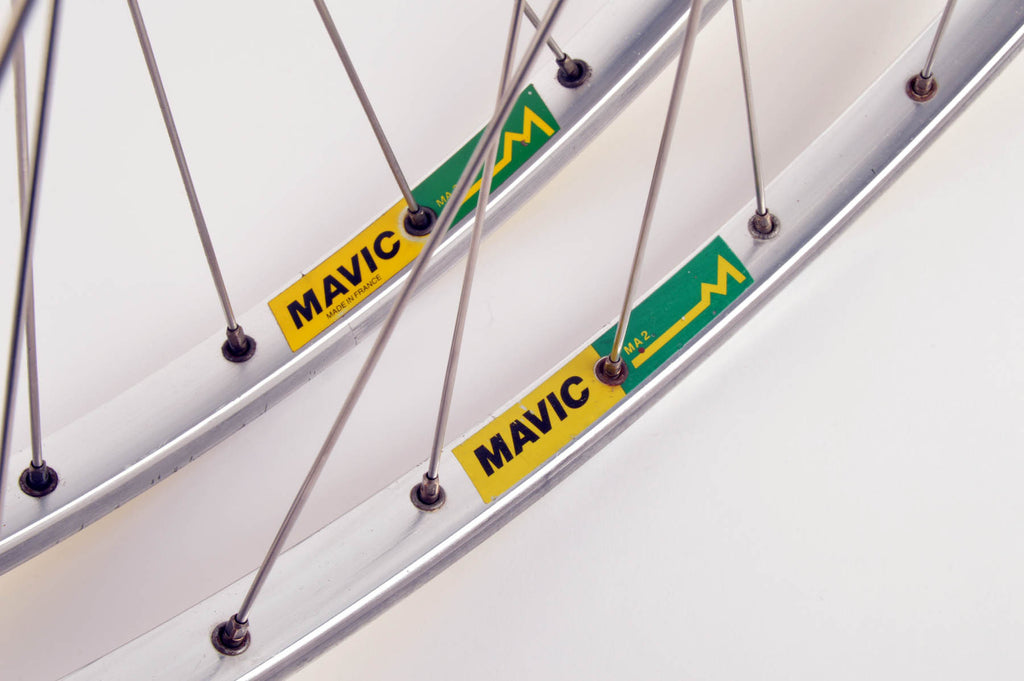 MAVIC MA2 RED GREEN LABEL RIM WHEEL set 700 CLINCHER 36H JANTE ROUE VELO 1986 EUR 49,95 - FR