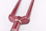 28" Dark Red Steel Fork with Eyelets for Fender