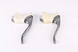 Shimano 105 #BL-1051 aero brake lever set with white hoods from the 1988