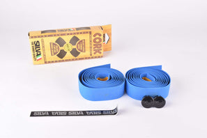 NOS Silva Cork handlebar tape in blue from the 1990s