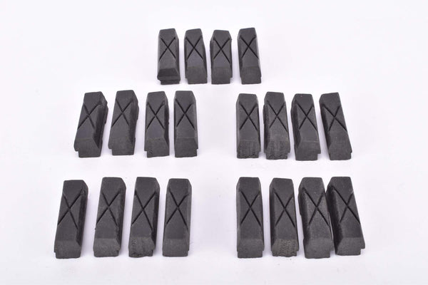 NOS black x crossed (weinmann type) replacement brake pads bulk offer (20 pcs)