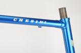 Blue Chesini frame  in 61.5 cm (c-t) / 60 cm (c-c), with Columbus tubing