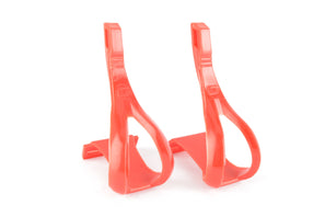 NOS Giant toe clip set in red
