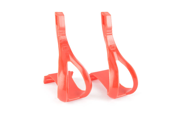 NOS Giant toe clip set in red