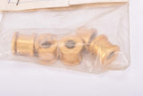 NOS Allintex Aluminium golden anodized light weight tuning crank set chain ring bolts