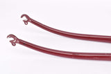 28" Dark Red Steel Fork with Eyelets for Fender