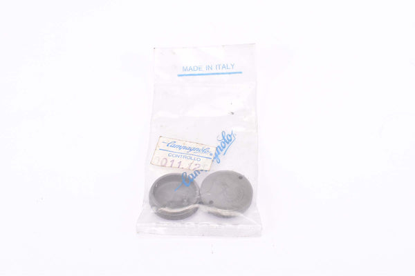 NOS Campagnolo Olympus / Centaur grey plastic crank set dust cap set from the 1990s