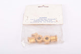 NOS Allintex Aluminium golden anodized light weight tuning crank set chain ring bolts